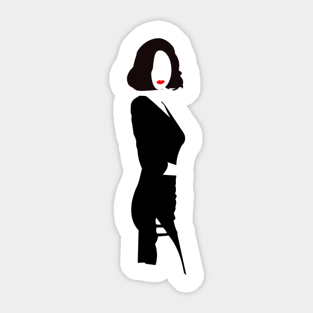 Woman Sticker by Eaukira